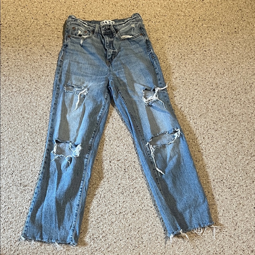 Daze Women's Distressed Blue Jeans size 26